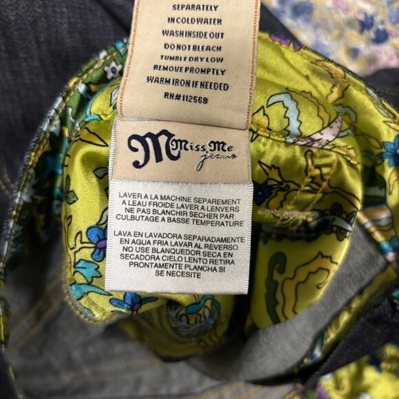 Miss Me Womens Blue Denim Geneva Wide Leg Jeans Size 31 - Picture 8 of 9